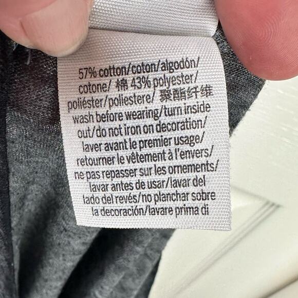 PINK Victoria’s Secret Spell Out Burnout Oversized V Neck Tee Shirt Size XS - Picture 5 of 5